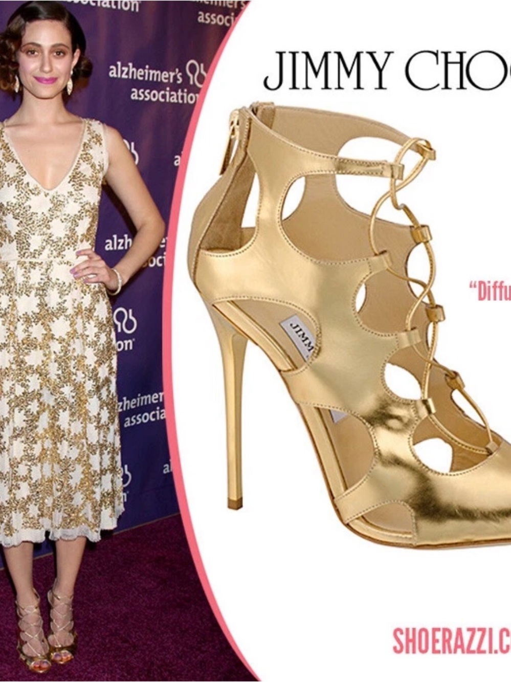 Jimmy Choo Metallic Gold Cutout Stiletto Sandals Diffuse EU 42 US 12